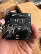 Collins NAV COMM Control Panel Aircraft Radio Avionics 313N-4C VOR ILS Vintage