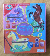 Shure Paint Your Own Porcelain Ponies Keepsake Boxes