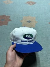 Vintage SnapBack hat cap NK Novartis Seeds farm embroidered logo adjustable