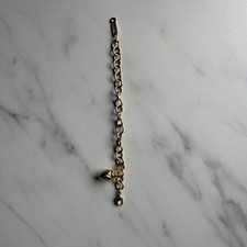 Vintage Napier Bracelet Goldtone Charm Link Chunky