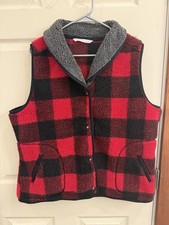 Woolrich Buffalo Plaid Fleece Vest