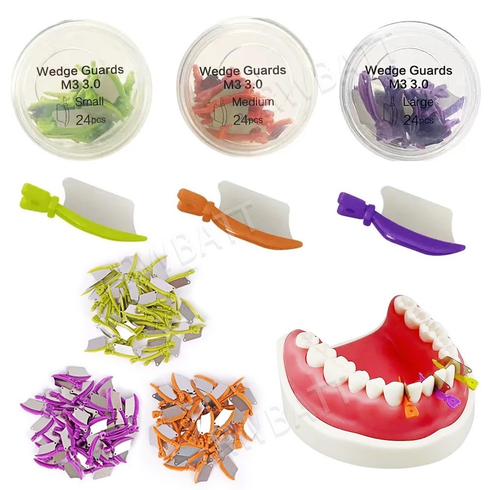 Cuchillo de cuña interproximal cuñas guardabarros matriz dental protector de cuña diastema L/M/S
