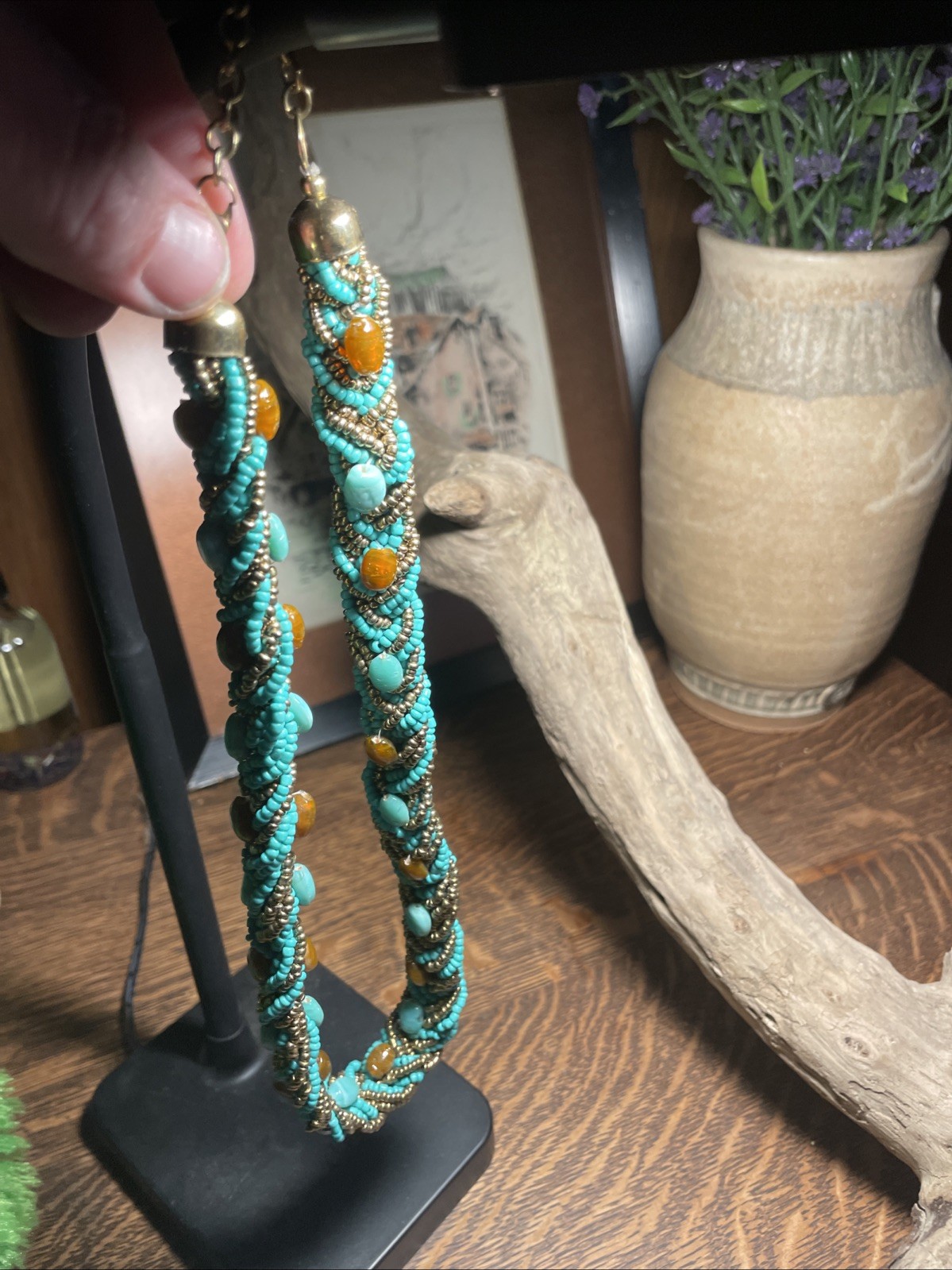Native Inspired Chicky Turquoise Color Embellishe… - image 3