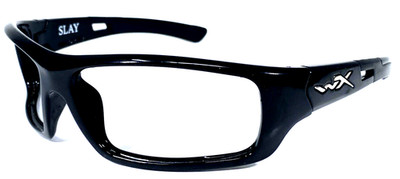 WILEY X  SLAY  X Z87-2 1101TP Shiny Black Wrap Sunglasses Frame 