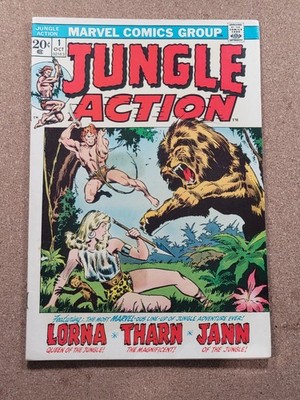 Jungle Action 1 Marvel Comics Vintage - Lorna, Tharn, Jann + 1st Lo-Zar Raw