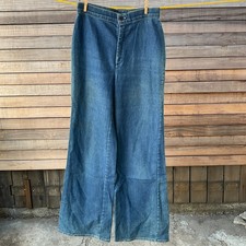 28x32.5 VTG 70s Levi's Orange Tab Wide Leg Bell Bottom Jeans Womens USA