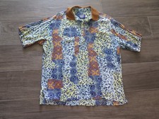 Vintage Jams World Casual Shirt Knit Collar Hawaiian Men's L