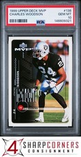 1999 UPPER DECK MVP #138 CHARLES WOODSON HOF POP 3 PSA 10