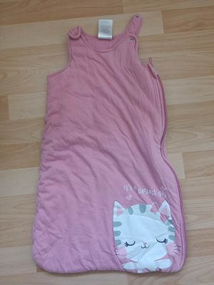 Impidimpi Baby Mädchen Schlafsack Ohne Ärmel Rosa Bedruckt Größe 68 / 2,0 TOG