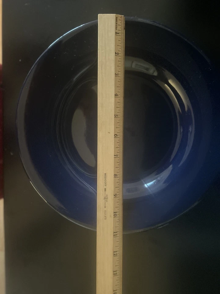 TAG Navy Blue 11" Swirl Dinner Plate - Set of 4 - Image 3 of 4