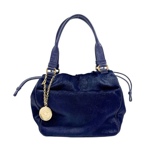 LOEWE Flamenco Blue Pony Hair Hand Bag