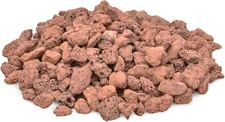 5LB Red Natural Lava Rock Granules for Gas Fire Pit | Fireplace | Gas Log Set |