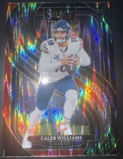 2024 Select #114 Caleb Williams Premier Level Black & Red Prizm Shock Rookie RC