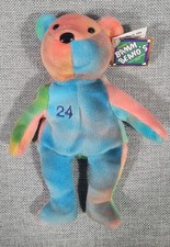 Salvino's Bamm Beanos Ken Griffey Jr. Tie Dye Plush Baseball Bear 1998 MINT NWT