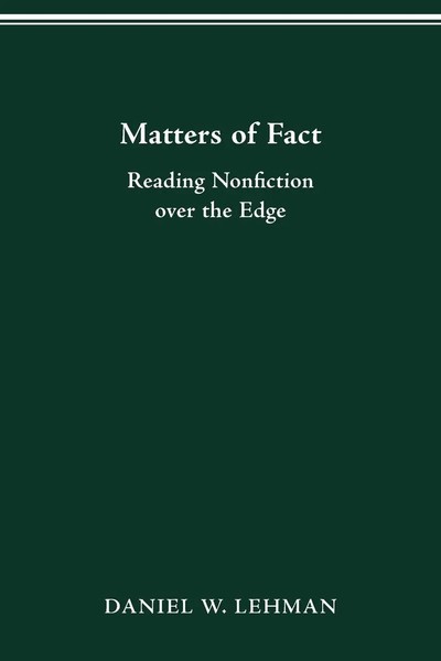 Daniel W. Lehman | Matters Of Fact | Taschenbuch | Englisch (1997)-image