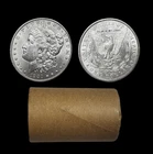 2x 1878-1904 Silver Dollar Rolls - 10 Coins - Morgan Dollars AU/BU Jopic Custom