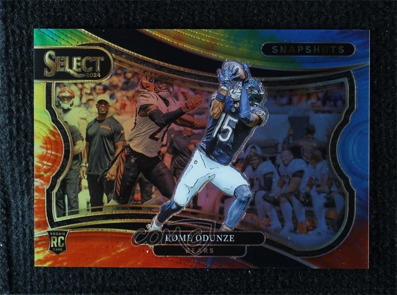 2024 Panini Select Snapshots Tie-Dye Prizm 24/25 Rome Odunze #11 Rookie RC
