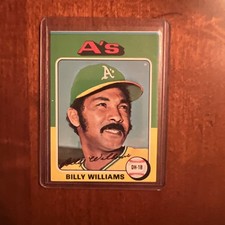 1975 Topps #545 Billy Williams BASEBALL Oakland Athletics