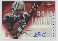 2014 Certified Potential Mirror Signatures Red /49 Brandin Cooks #P-BC Auto uk2