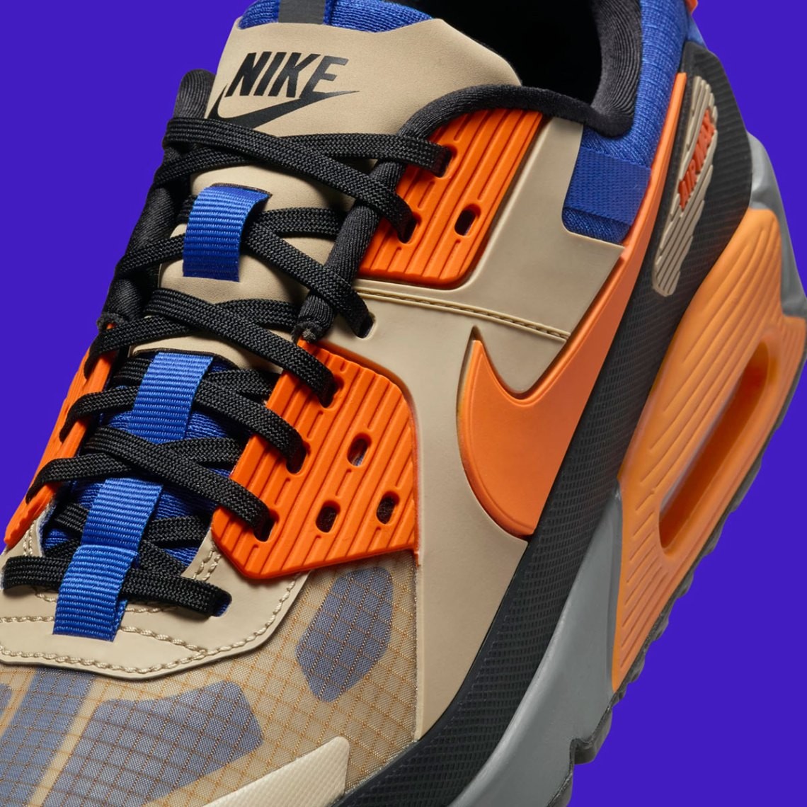 Nike Air Max 90 Drift Mowabb Rattan Hyper Royal Bright Mandarin