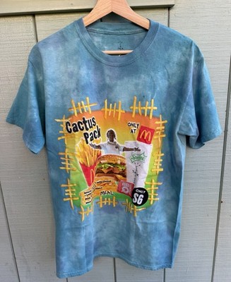Travis Scott x Cactus Jack Pack McDonalds Shirt Blue Tie dye - Med