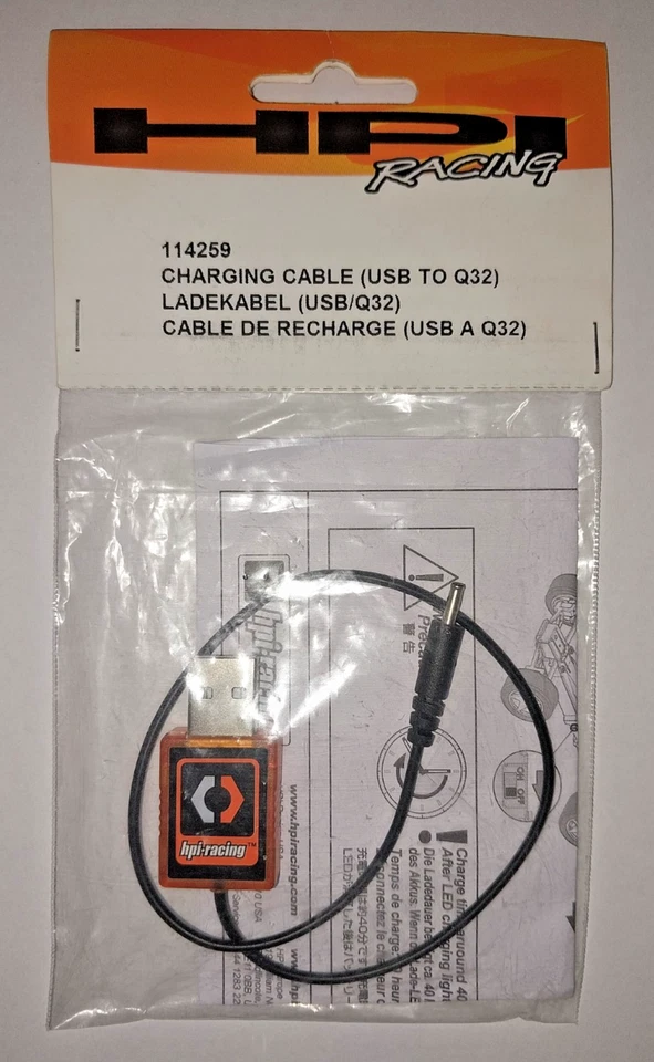 HPI Racing RC 114259 Charging Cable USB to Q32 - Image 2 of 2