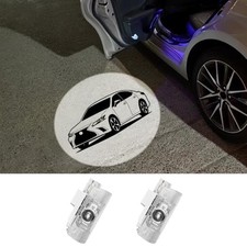 2 Pack LED Car Door Projector Courtesy Lights Ghost Shadow Welcome Lamp ES