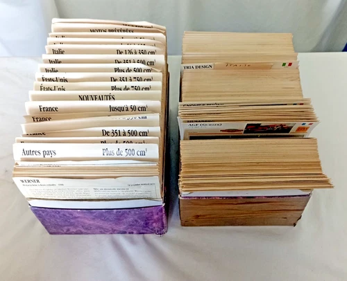 LOT X 1000  CARTE FICHE MOTO ATLAS