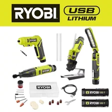 USB Lithium Project Kit with Rotary Tool, Inspection Light, Screwdriver, Glue Pe