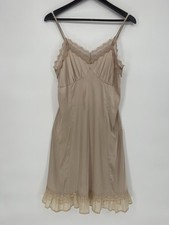 Belle Poque Lace Full Slip Women's Adjustable Spaghetti Strap Cami Dress SZ M