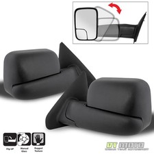 Leftright 02-08 Dodge Ram 150003-09 2500 3500 Tow Extend Flipup Manual Mirrors