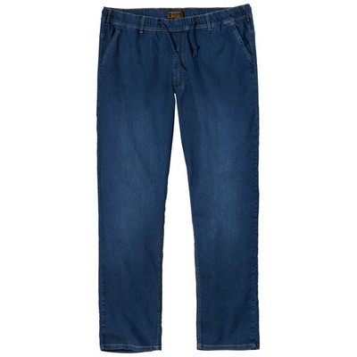 Adamo Schlupf-Stretchjeans Übergröße dunkelblau Texas