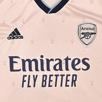 Adidas Arsenal FC 2022 Pink Third XL Football Jersey Soccer Ben