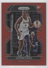 2022 Panini Prizm WNBA Red Prizm 106/199 Queen Egbo #190 Rookie RC 1ea2
