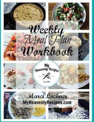 WEEKLY MEAL PLANNER WORKBOOK By Marci Loehner **BRAND NEW**