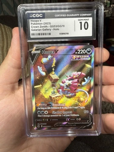 2023 Pokemon SWSH Crown Zenith Full Art Hoopa V CGC 10 #GG53/GG70