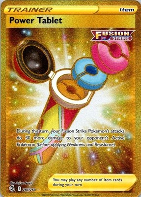Pokemon TCG Power Tablet (Secret) 281/264 Swsh08 Fusion Strike Holo NM (SKU 1-4)