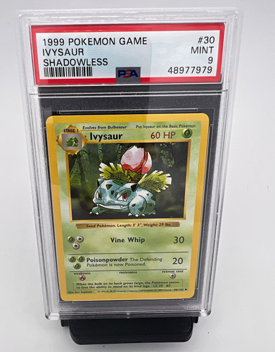 Ivysaur (Shadowless) graded PSA 9 for sale on eBay