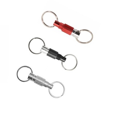 3 Schlüsselanhänger mit abnehmbarem Schlüssel für Ring für 360 ?? Rotation Dual für Ringschnalle