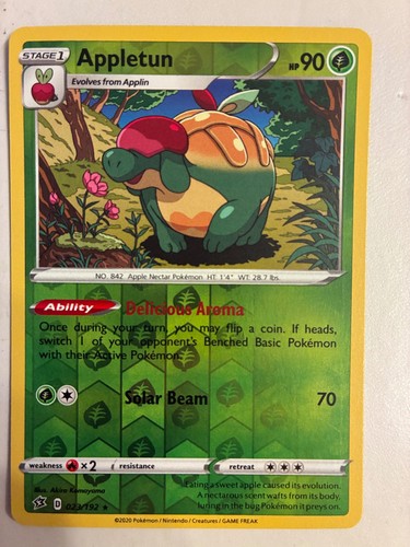 Appletun 023/192 R Rebel Clash Pokemon Reverse Holo NM