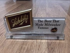 MCM Schlitz Beer Bar Counter Register Sign Milwaukee WI Vintage Hammer Brothers