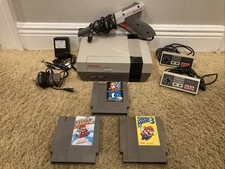 Nintendo NES System Console + Super Mario Games Bundle - Tested & Works
