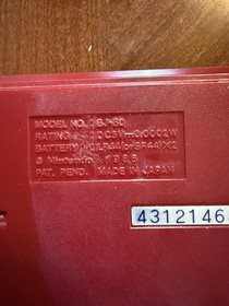 Nintendo Game & Watch Black Jack BJ-60 Vintage Handheld 1985 Works w/ Manual