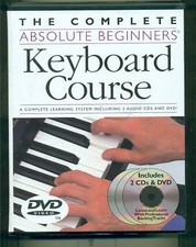 THE COMPLETE ABSOLUTE BEGINNERS KEYBOARD COURSE BOX SET-MUSIC BOOK/DVD/CD-NEW