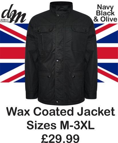 Men's Motorcycle Wax Coated Cotton 