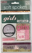 MAMBI Soft Spoken Urban Bling 3D GIRL'S NIGHT OUT Theme 93438 Fast FREE Ship!