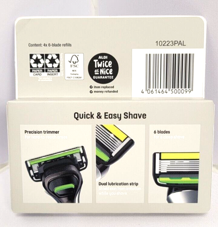 Lacura 6 Blade Razor 4 Cartridges Lot of 2 eBay