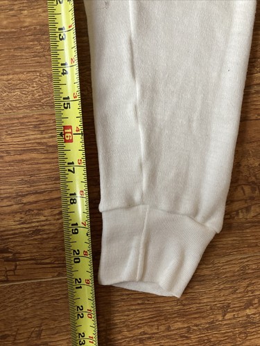 Kids Thermal Pants Size L Large 21" Long Base Layer Winter Activewear White - Picture 9 of 13
