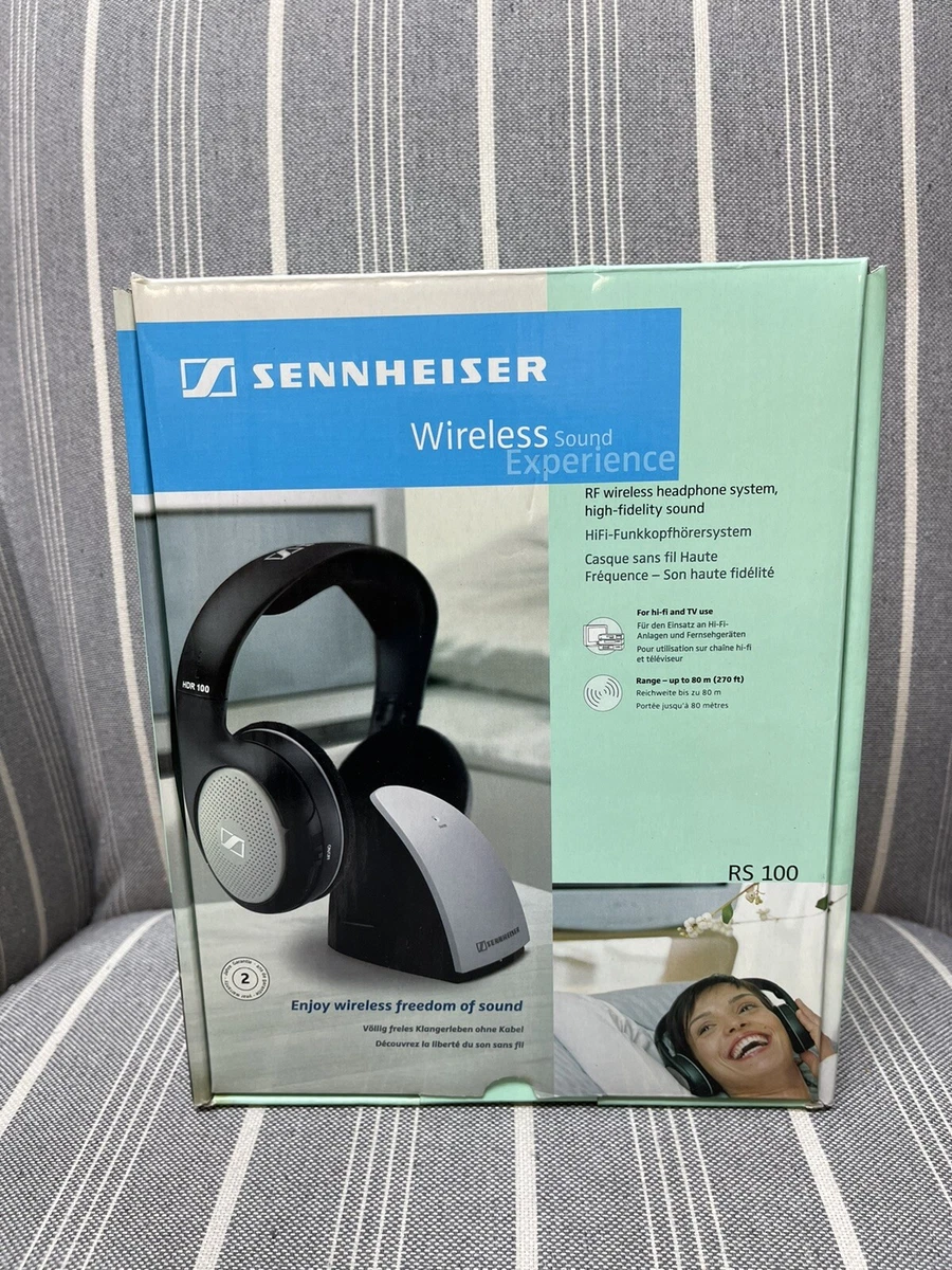 NEW Sennheiser RS 100 Headband Wireless RF Headphone System