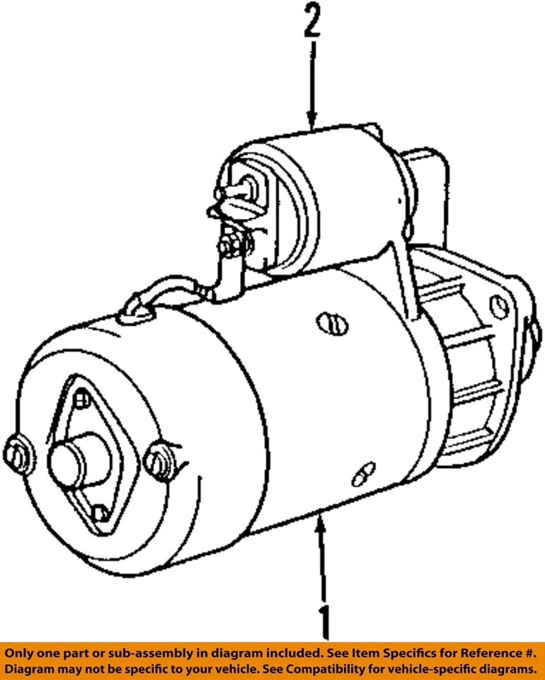 Used Starter Motor fits: 1998 Bmw 740I 4.4 Grade C - Image 3 of 4